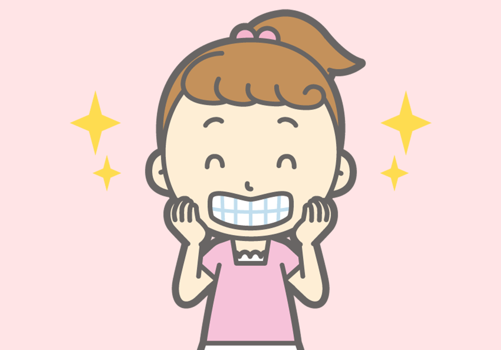 キレイは歯の女の子