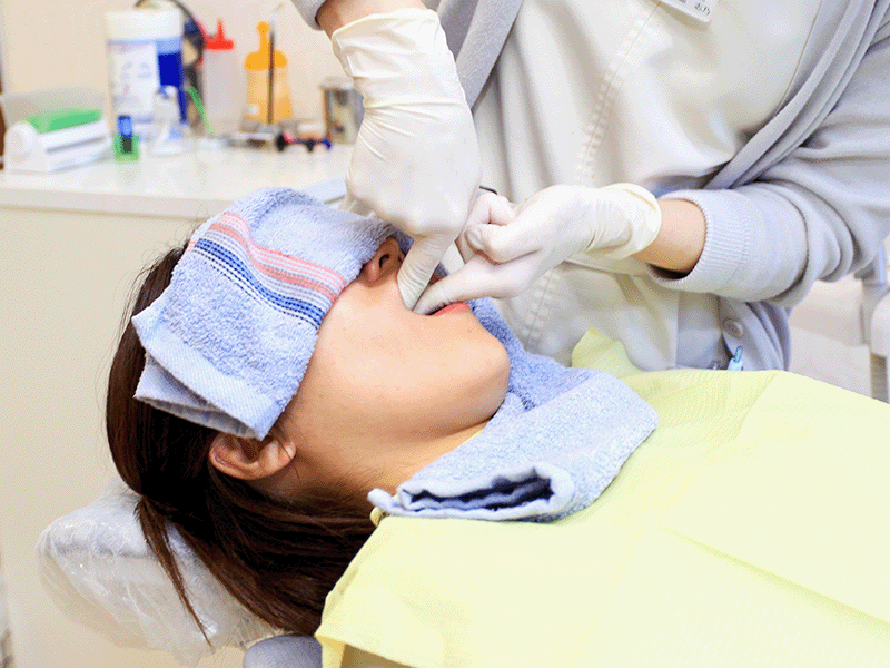 口腔内マッサージ