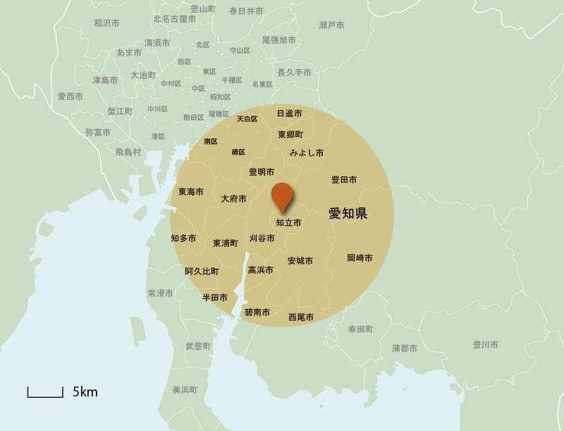 訪問エリアマップ